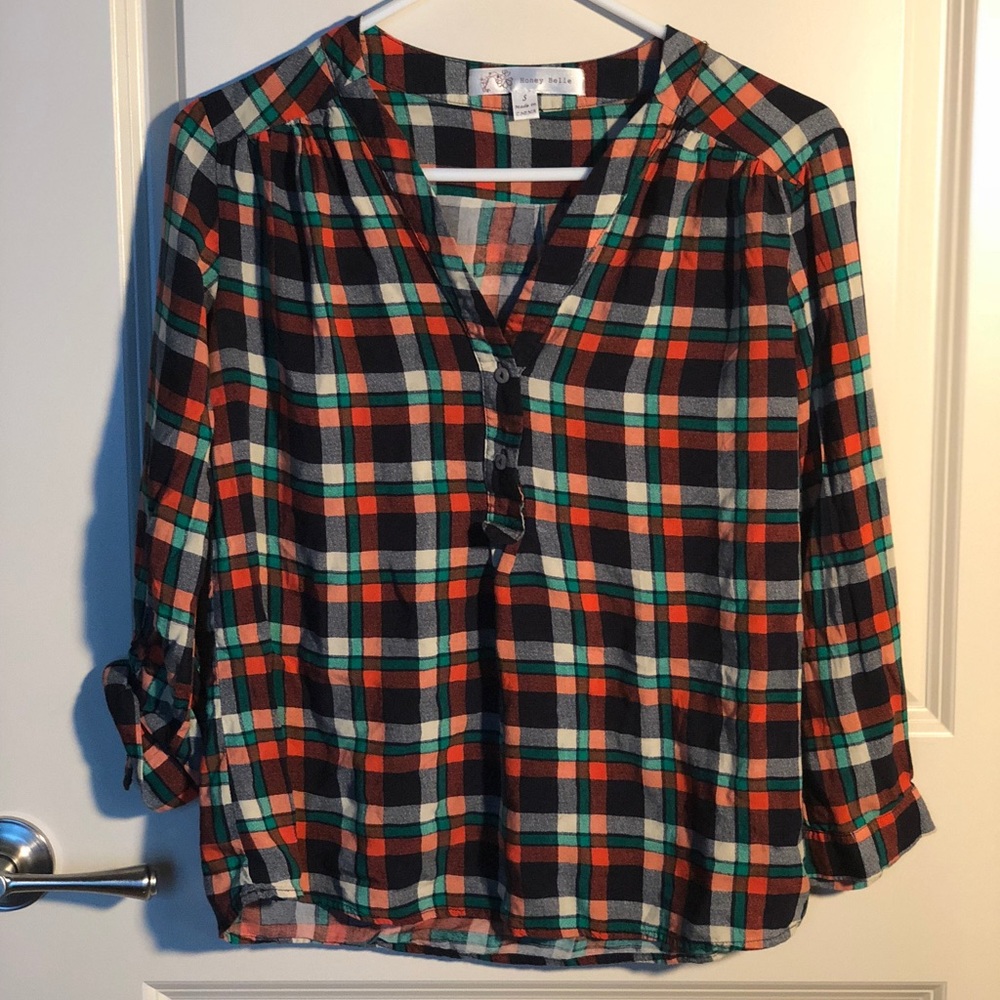 Honey Belle plaid shirt